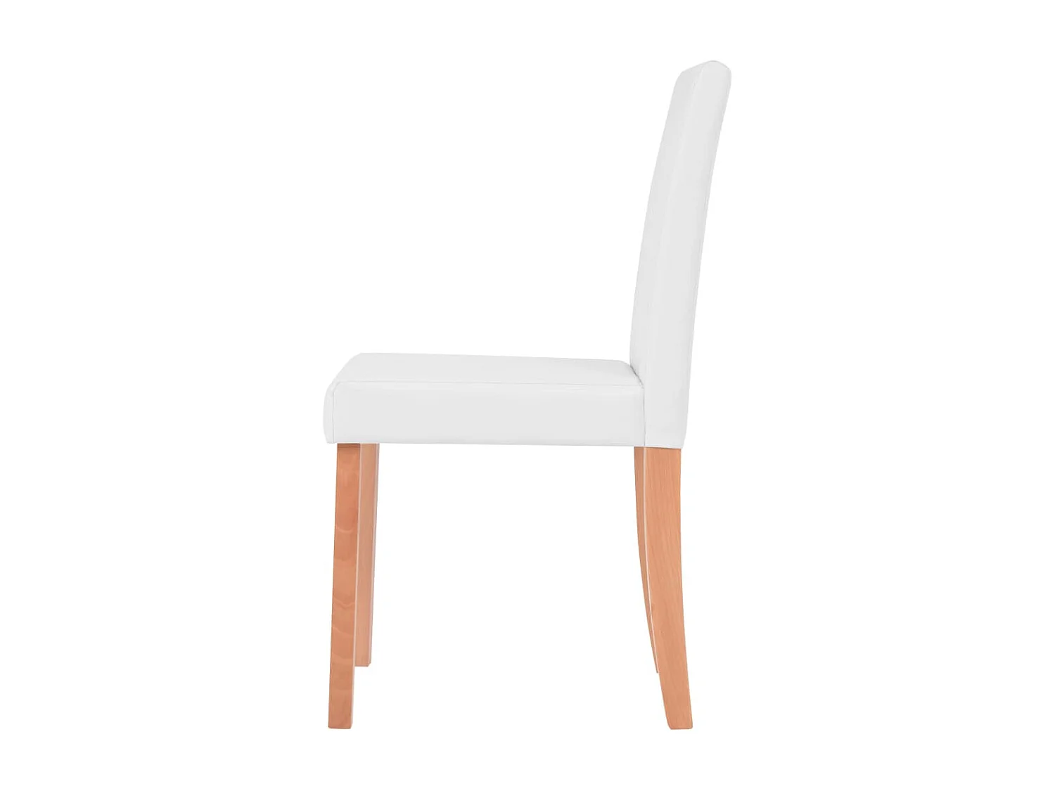 Tavolo e sedie 7 pz. Pelle sintetica Rovere Colore crema