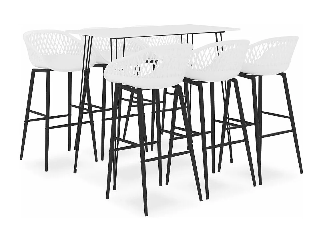 Conjunto de barras 7 peças Branco