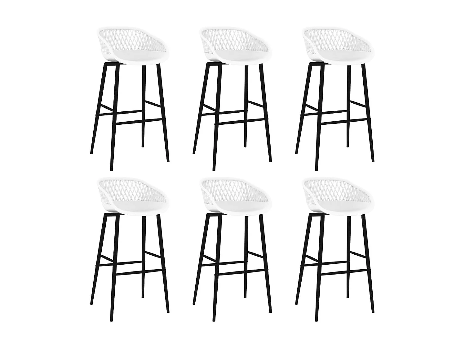 Conjunto de barras 7 peças Branco