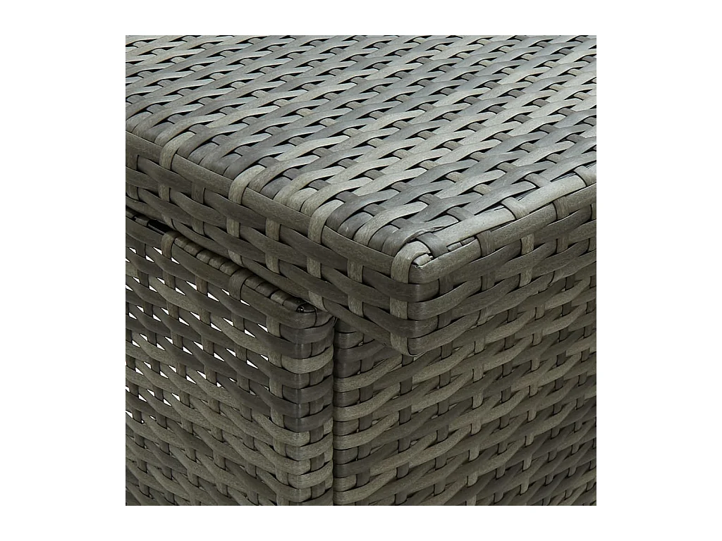 Set Bar 3 pz. Resina midollino Grigio