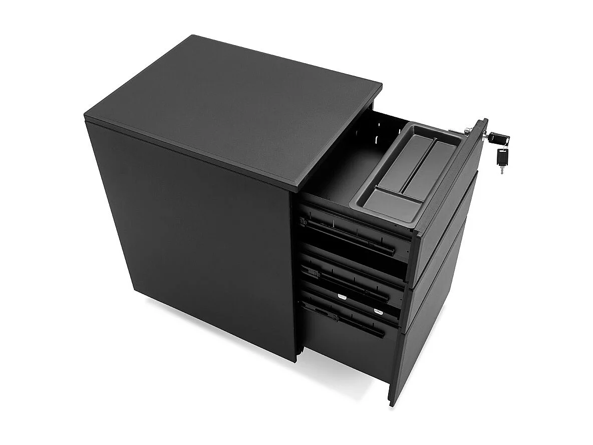 Aufbewahrungskiste - DALI - zwart - 52x40x61 cm