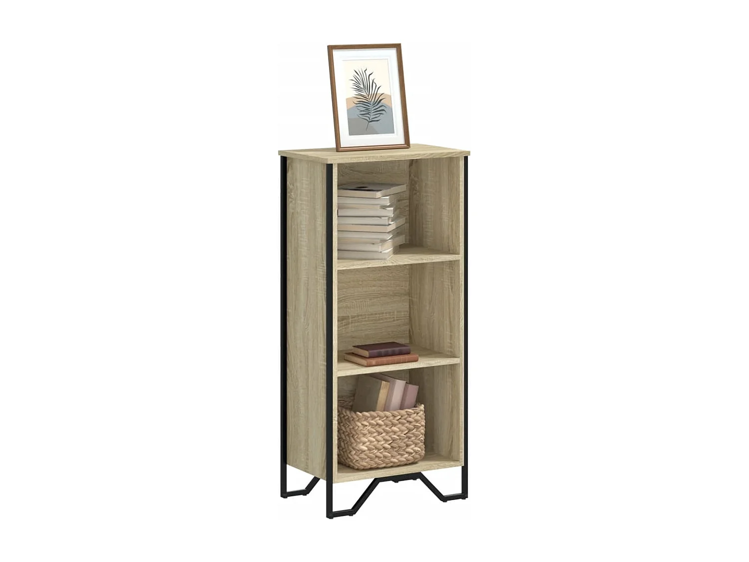 Libreria Rovere Sonoma 50x31x106 cm in Legno Multistrato