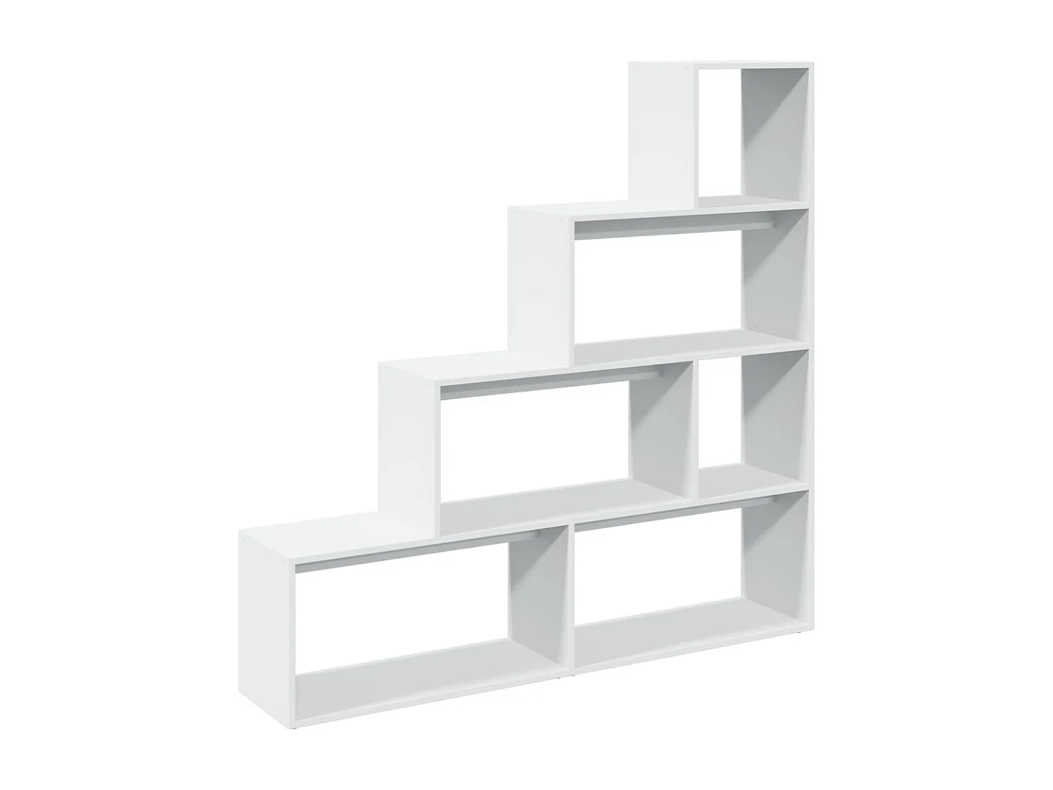 Bibliothèque gris béton 137,5x29x137,5 cm bois d'ingénierie