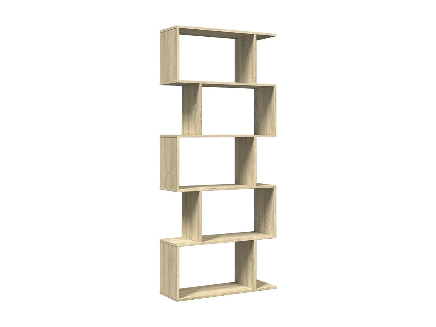 Librería divisora 5 niveles madera roble Sonoma 70x24x161 cm