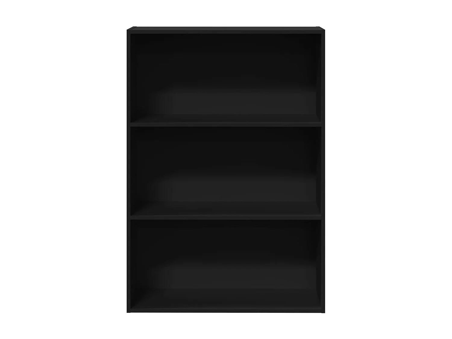 Bibliothèque noir 80x30x114 cm bois d'ingénierie