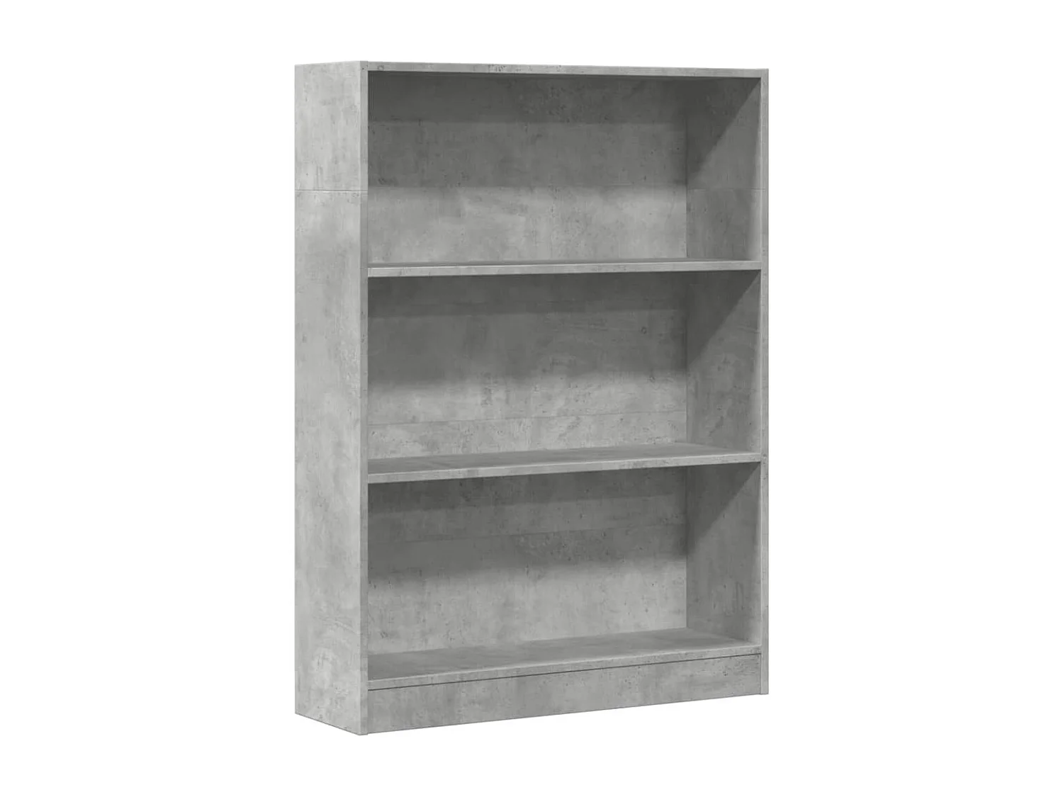 Libreria Grigio Cemento 80x24x109 cm in Legno Multistrato