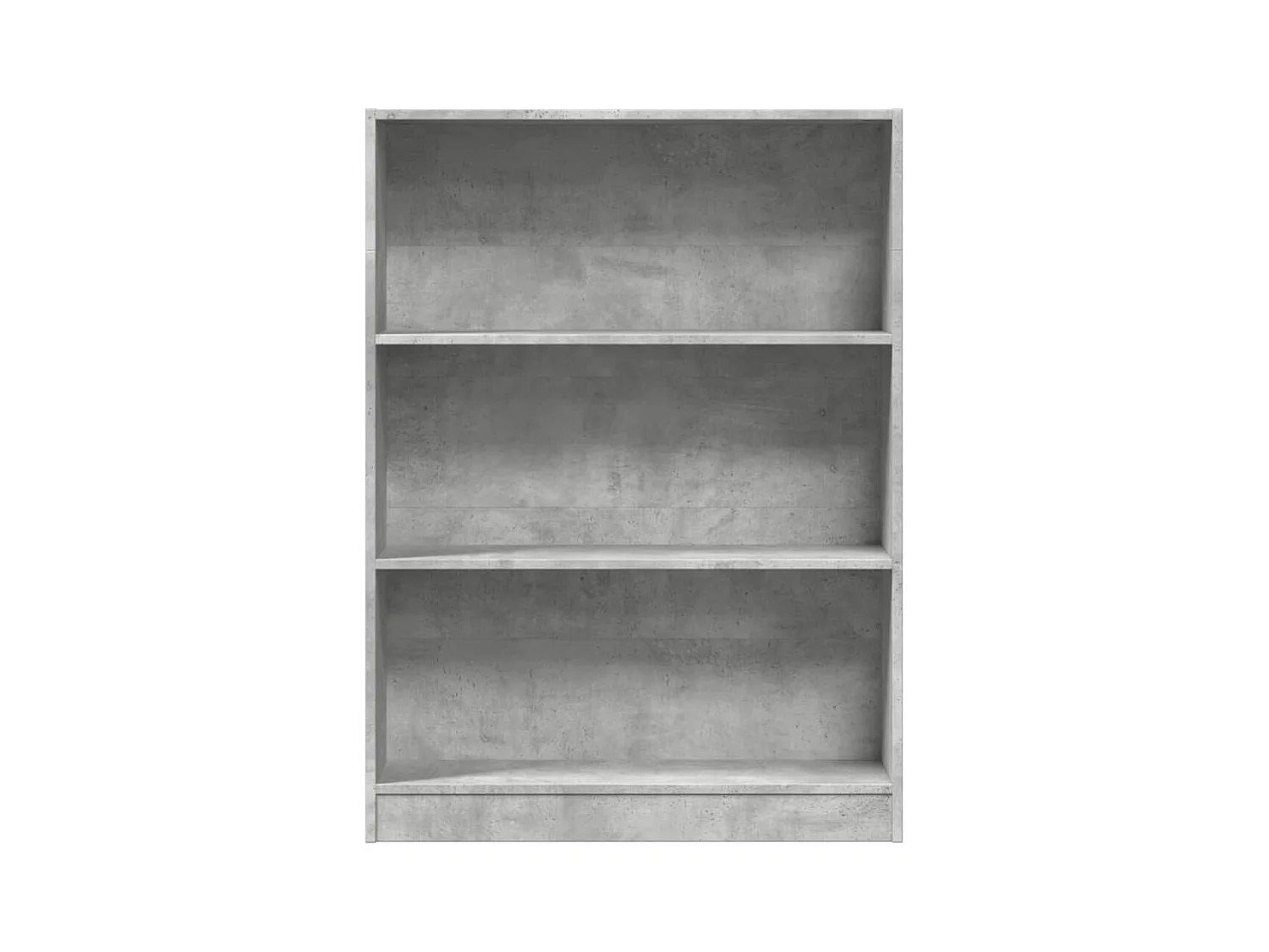 Libreria Grigio Cemento 80x24x109 cm in Legno Multistrato