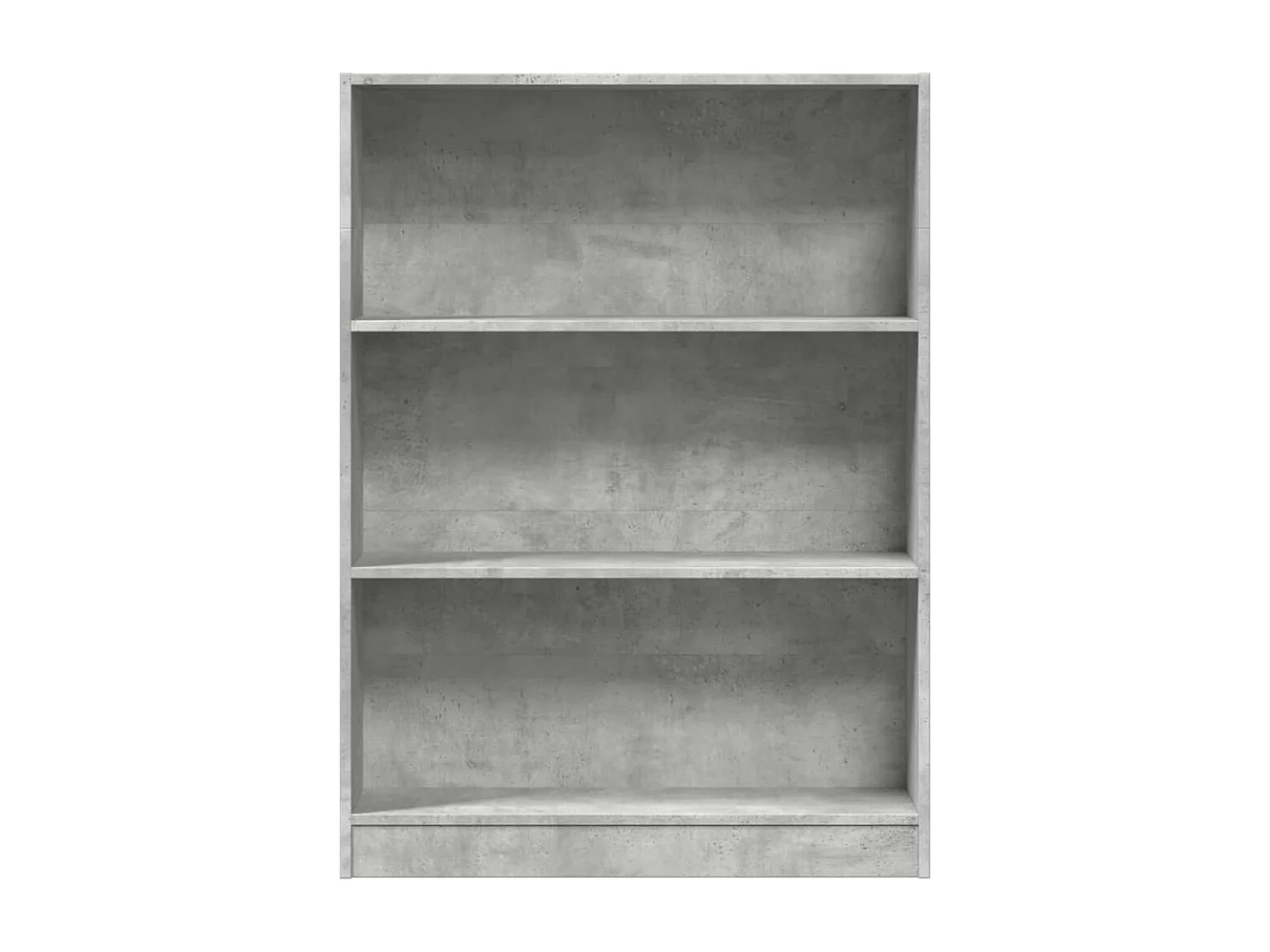 Bibliothèque gris béton 80x24x109 cm bois d'ingénierie