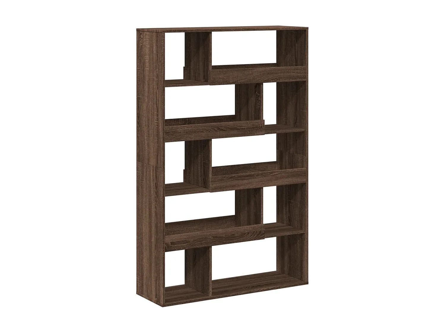 Bibliothèque chêne marron 100x33x156,5 cm bois d'ingénierie