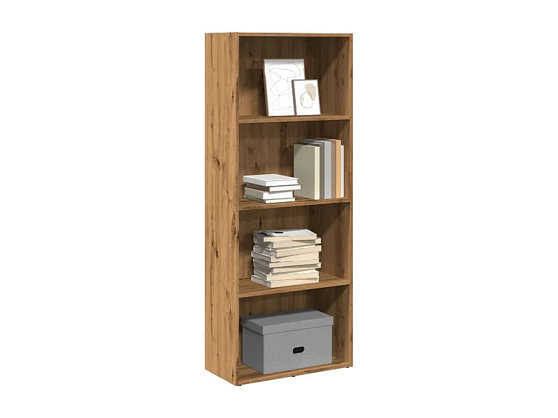 Libreria Rovere Artigianale 60x30x152 cm in Legno Multistrato