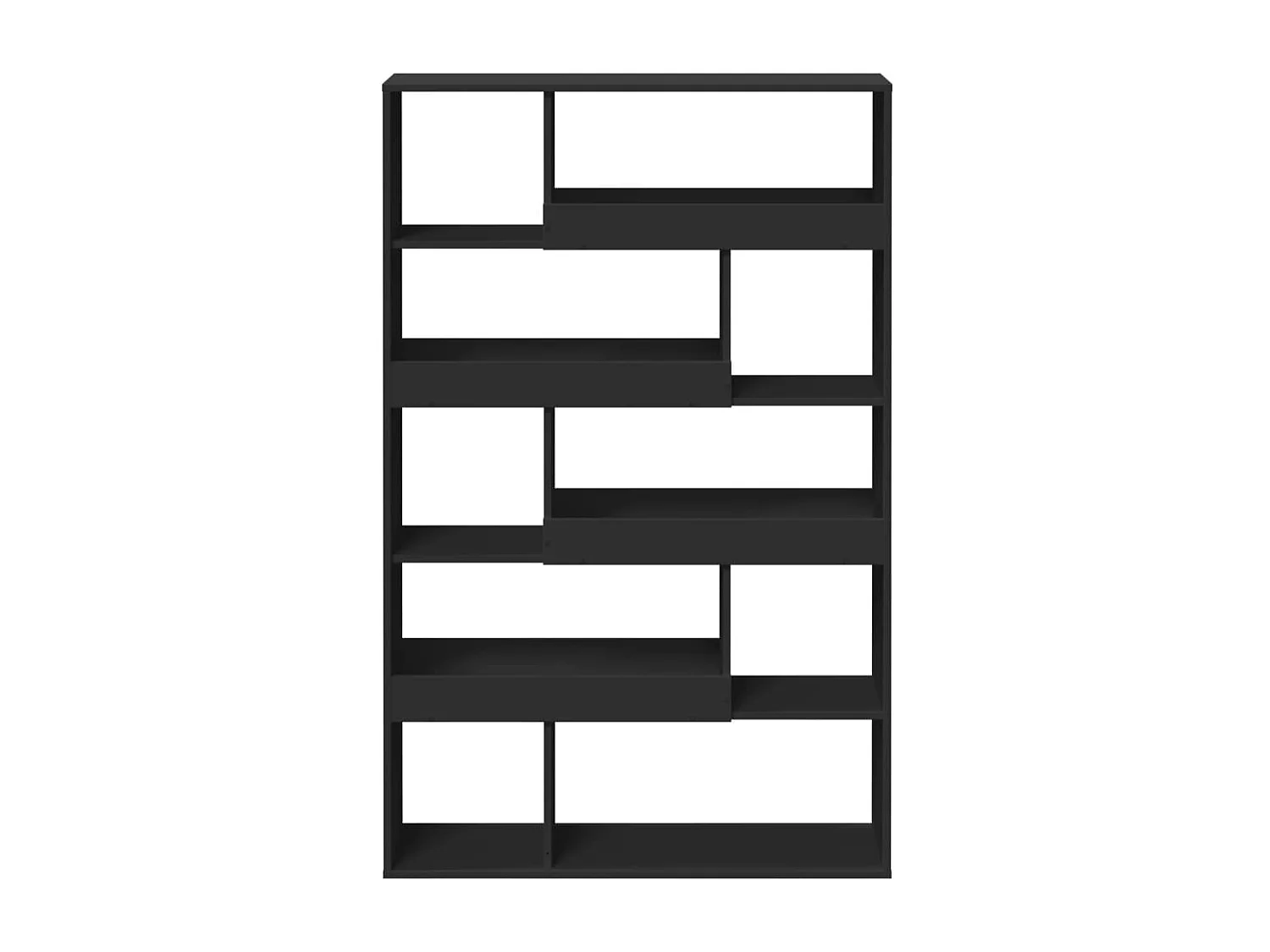 Raumteiler Schwarz 100x33x156,5 cm Holzwerkstoff