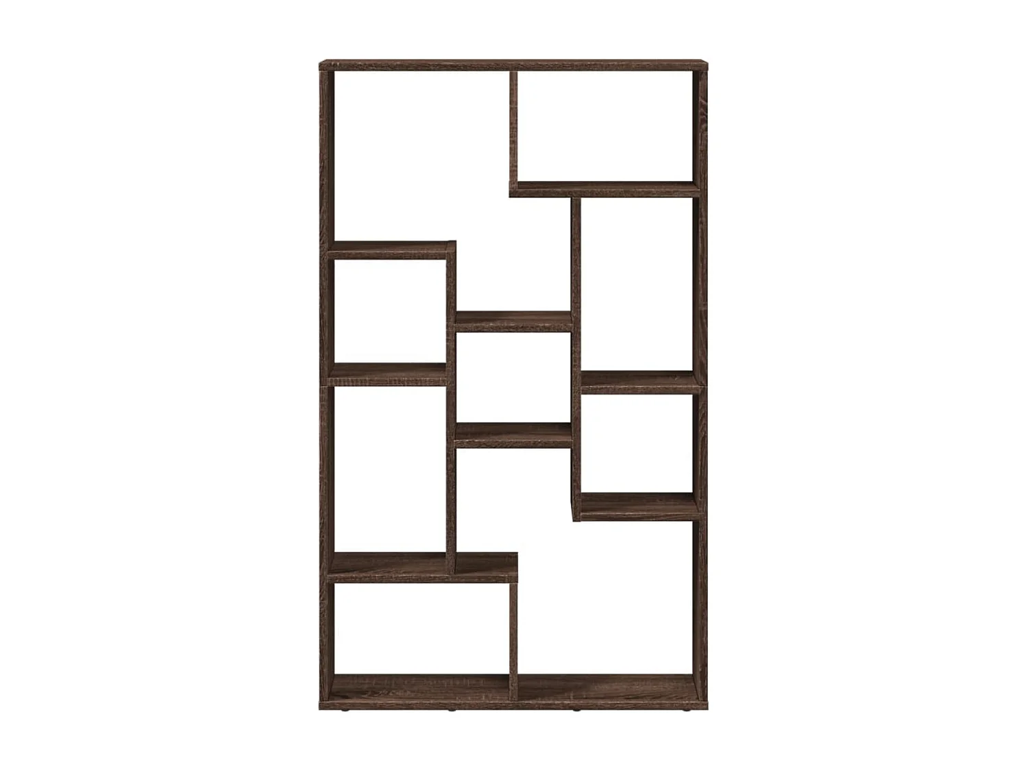 Estantería de madera de ingeniería marrón roble 72x20x120 cm