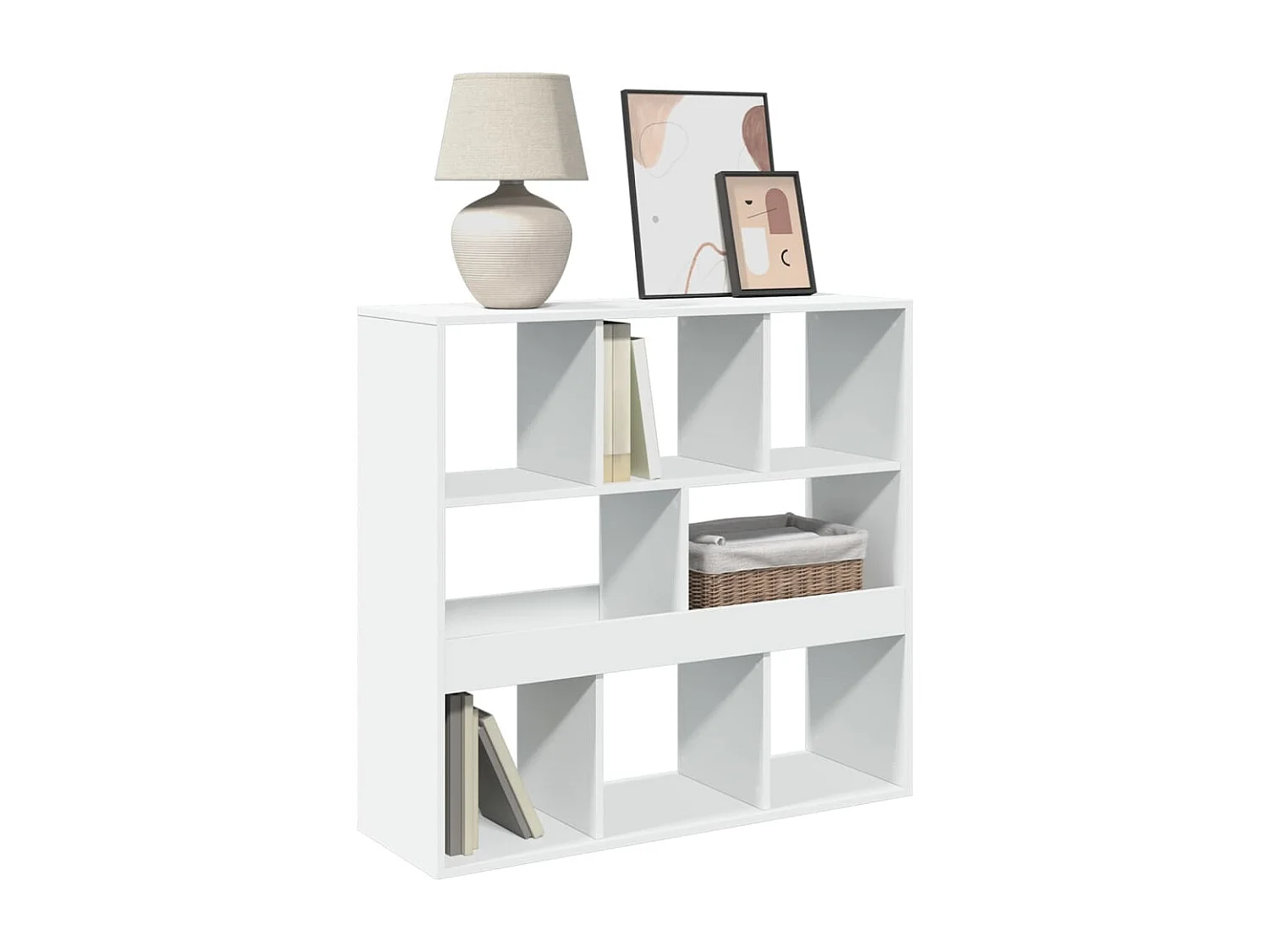 Cloison de séparation blanc 100x33x94,5 cm bois d'ingénierie