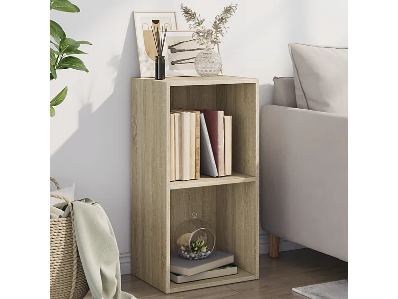 Libreria 5 Ripiani Rovere Sonoma 40x30x76,5cm Legno Multistrato