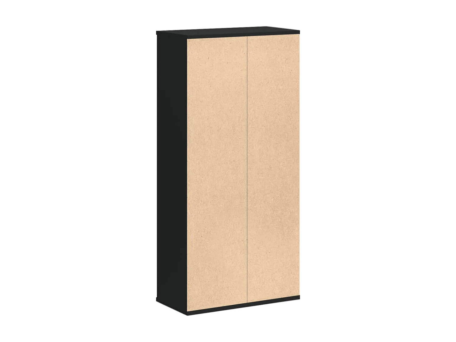 Eck-Bücherregal 4 Etagen Schwarz 85x85x140 cm Holzwerkstoff