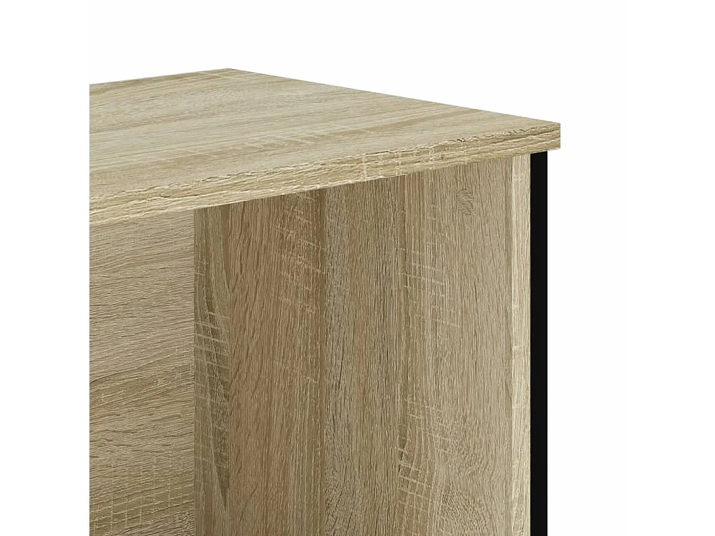 Libreria Nera 50x31x106 cm in Legno Multistrato