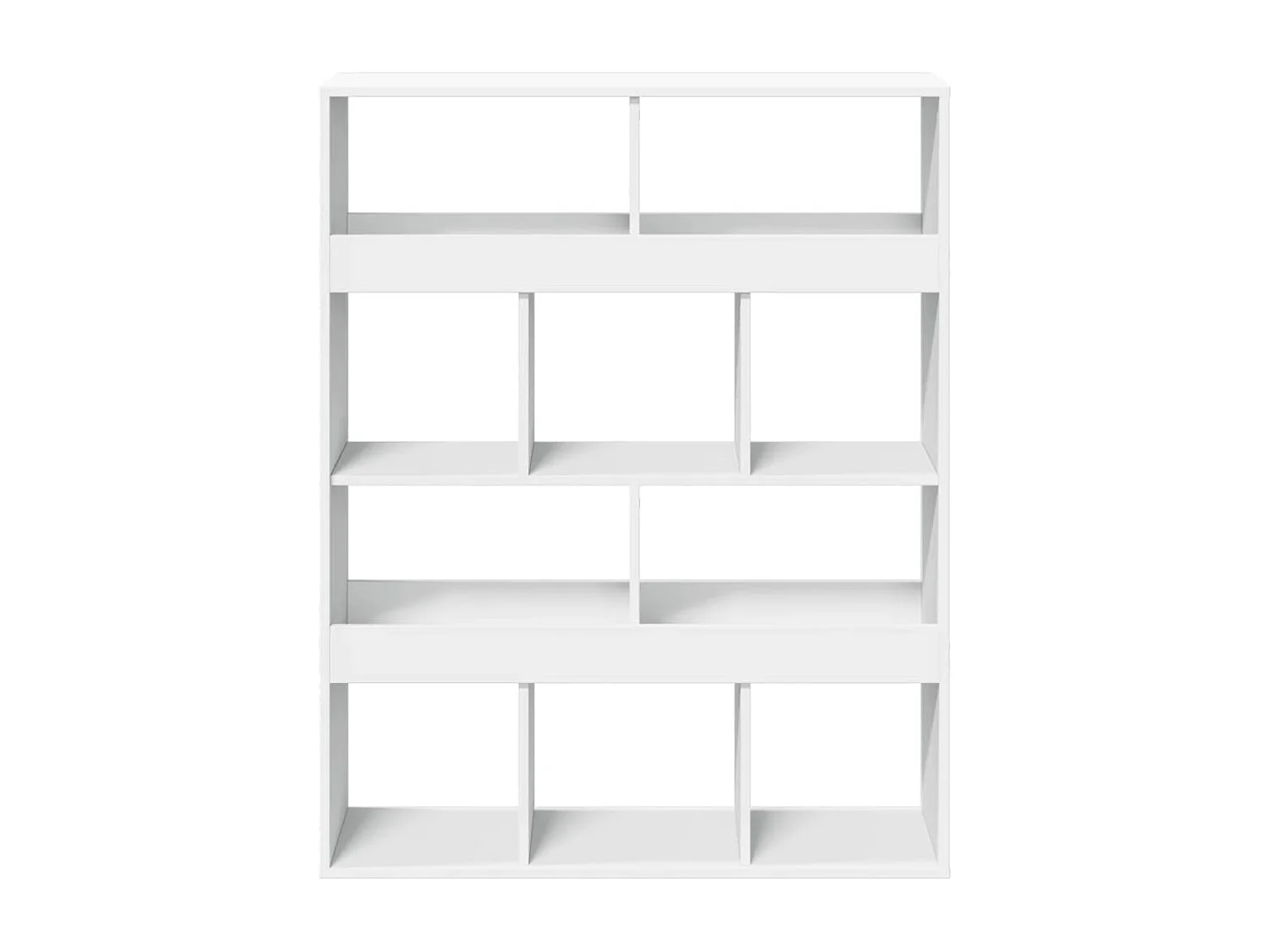 Cloison de séparation blanc 100x33x125,5 cm bois d'ingénierie