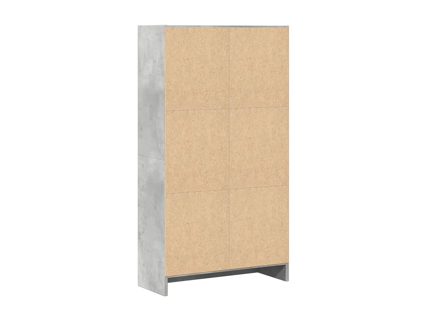 Bibliothèque gris béton 80x30x152 cm bois d'ingénierie