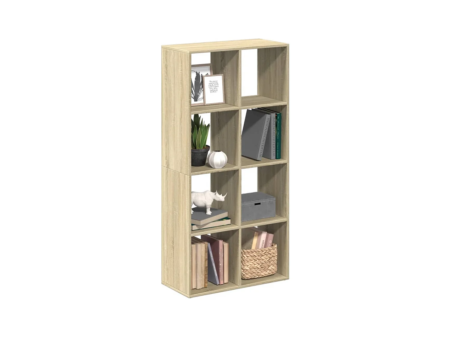 Libreria Divisorio Rovere Sonoma 69,5x29x137,5 cm in Truciolato
