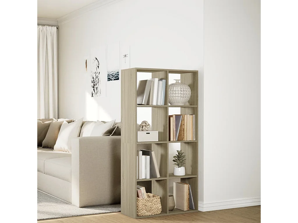 Étagère séparatrice de pièce chêne sonoma 69,5x29x137,5 cm