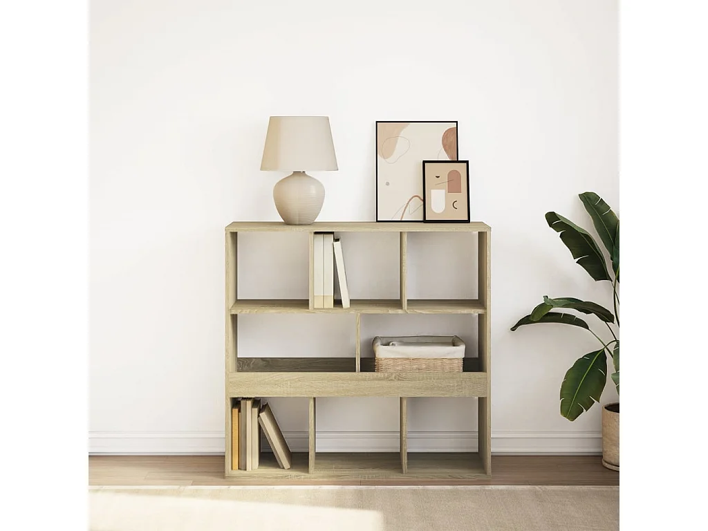 Bücherregal/Raumteiler Sonoma-Eiche 100x33x94,5 cm