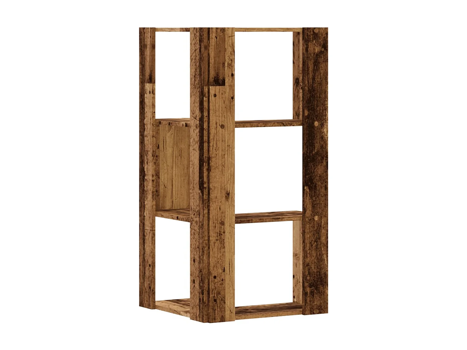 Estantería de madera de ingeniería negra 100x36x189 cm