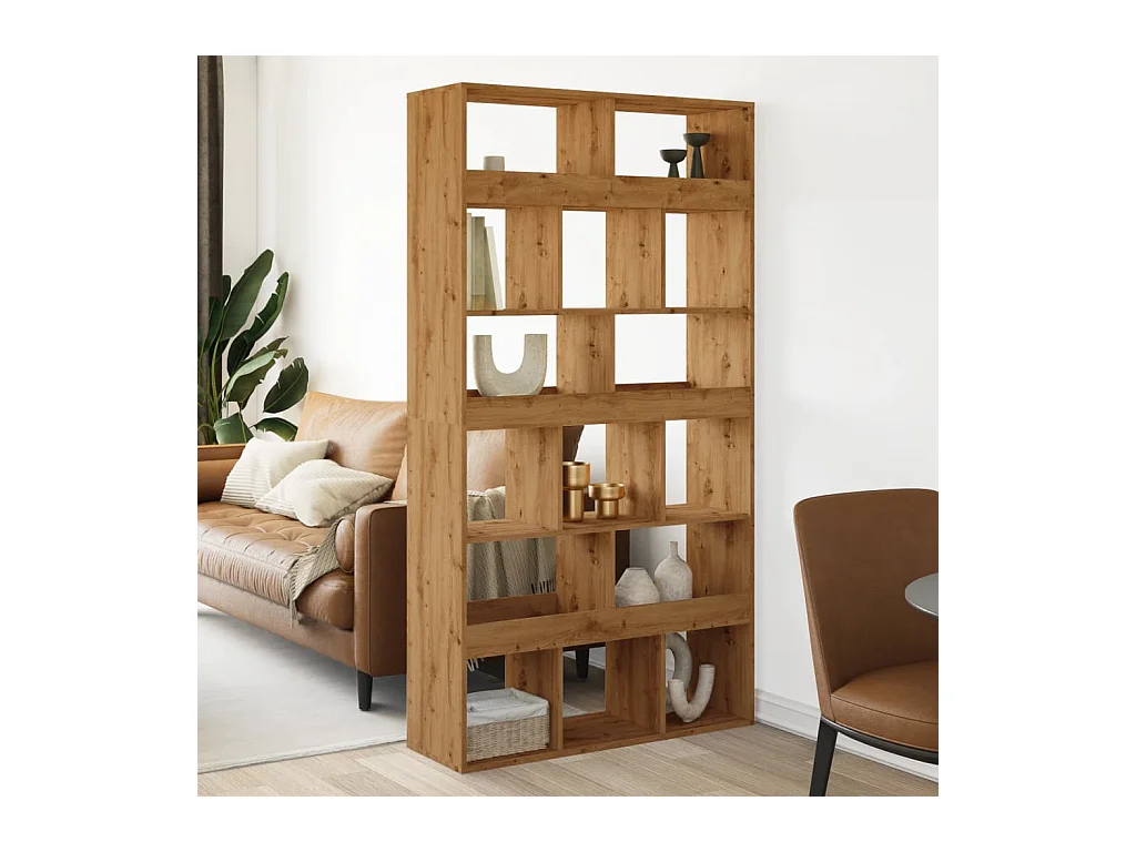 Libreria Rovere Artigianale 100x33x187,5 cm in Truciolato