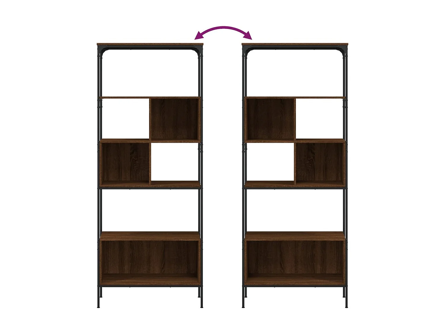 Estante 72x28x77,5 cm derivados de madeira cinzento sonoma