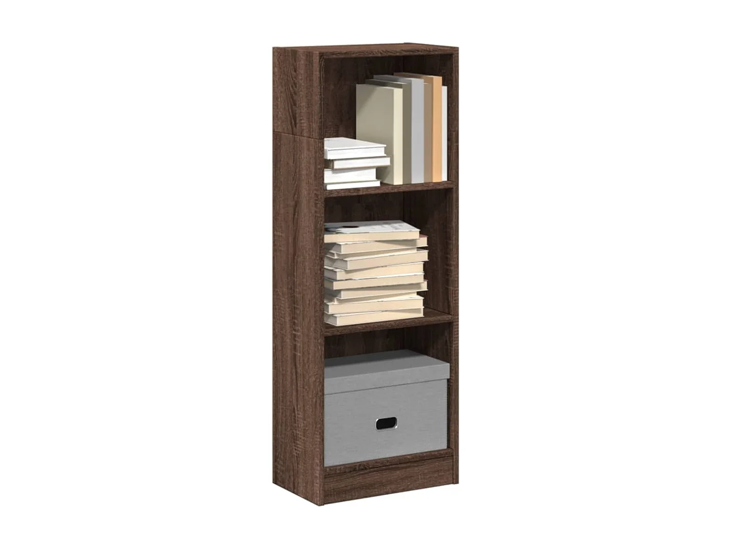 Bibliothèque chêne marron 40x24x109 cm bois d'ingénierie