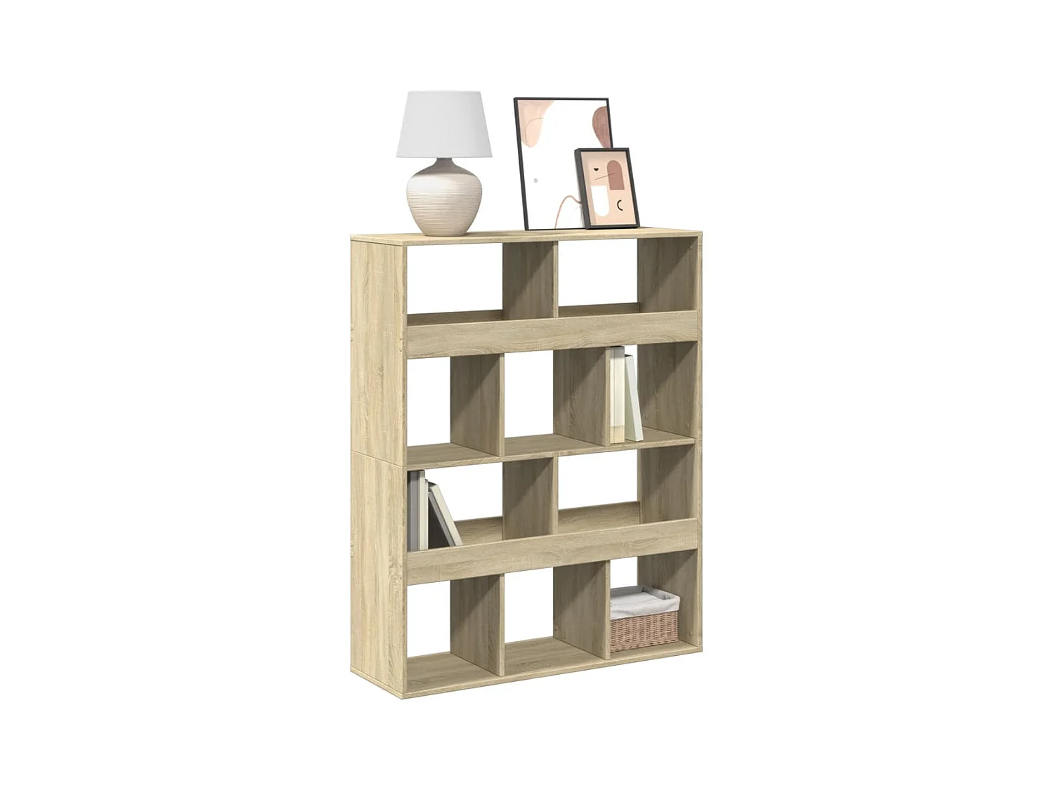 Bibliothèque chêne sonoma 100x33x125,5 cm bois d'ingénierie