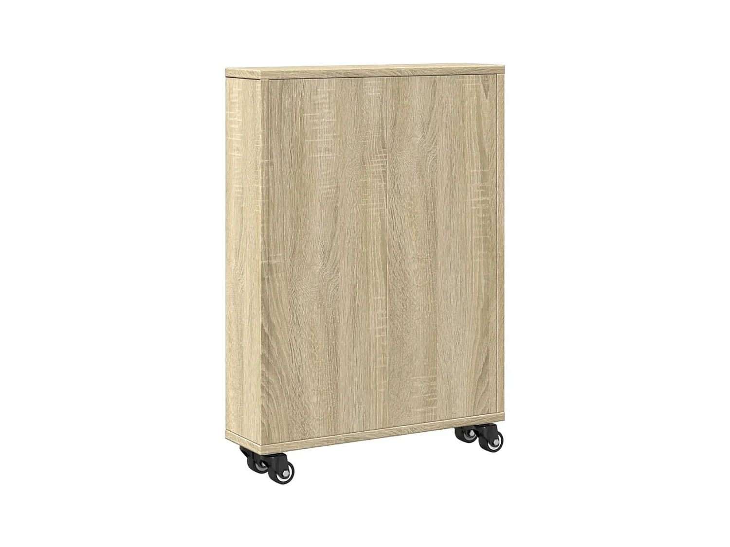 Étagère séparatrice de pièce 4 niveaux chêne sonoma 70x24x129cm
