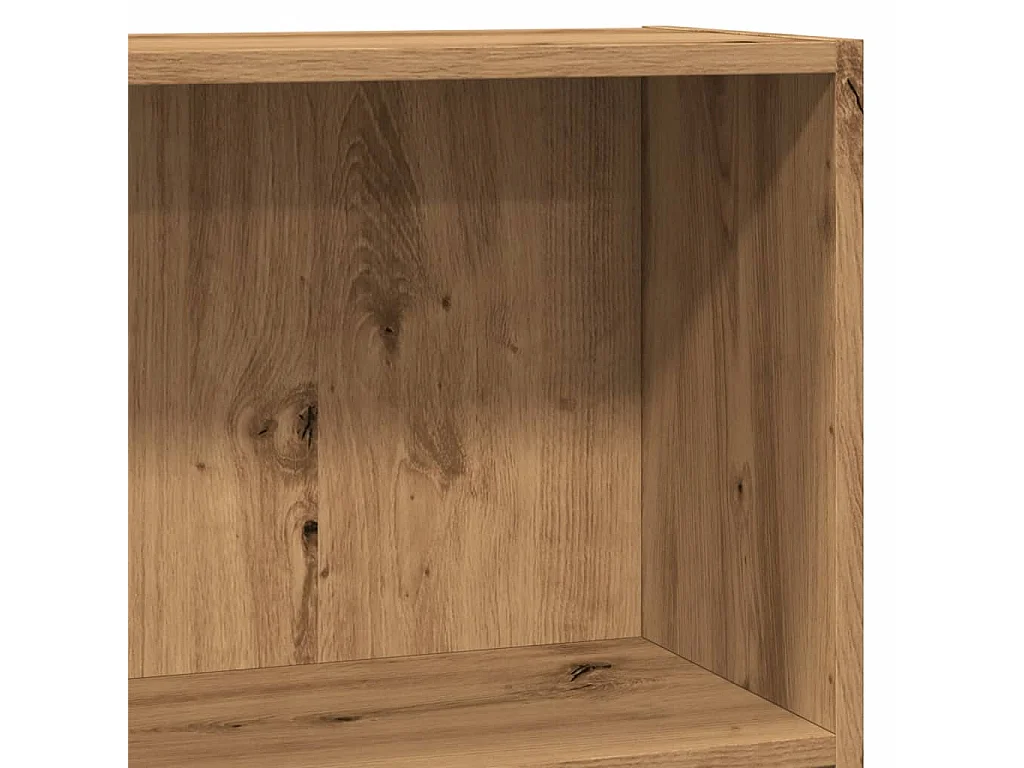 Libreria Nera 60x30x189 cm in Legno Multistrato