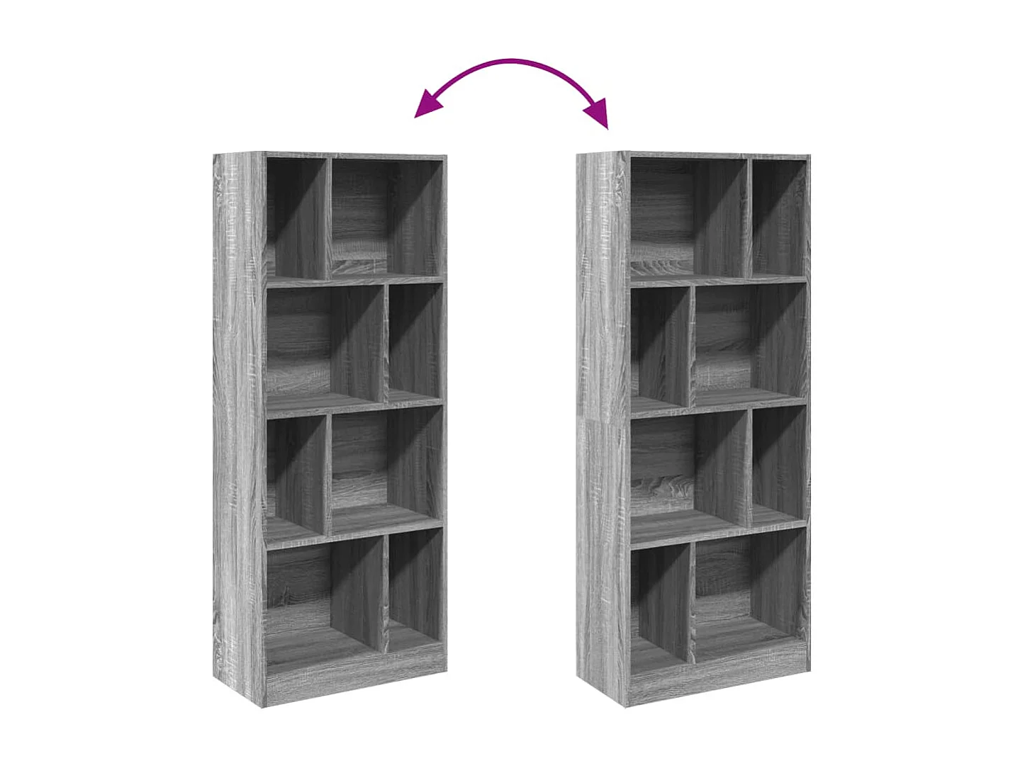 Bücherregal Schwarz 70x36x189 cm Holzwerkstoff