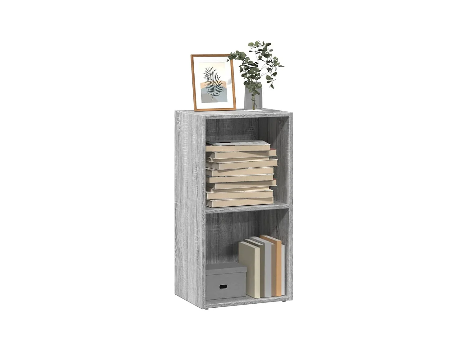 Bibliothèque sonoma gris 40x30x77 cm bois d'ingénierie