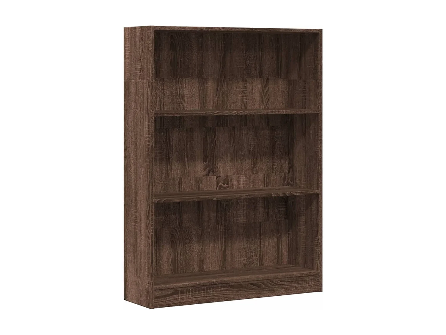 Bücherregal Braun Eichen-Optik 80x24x109 cm Holzwerkstoff
