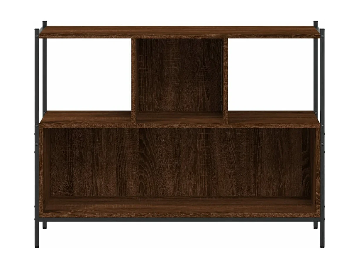 Bibliothèque chêne marron 102x28x77,5 cm bois d'ingénierie