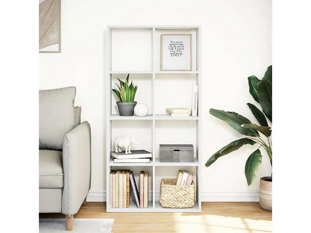 Étagère séparatrice de pièce blanc 69,5x29x137,5 cm