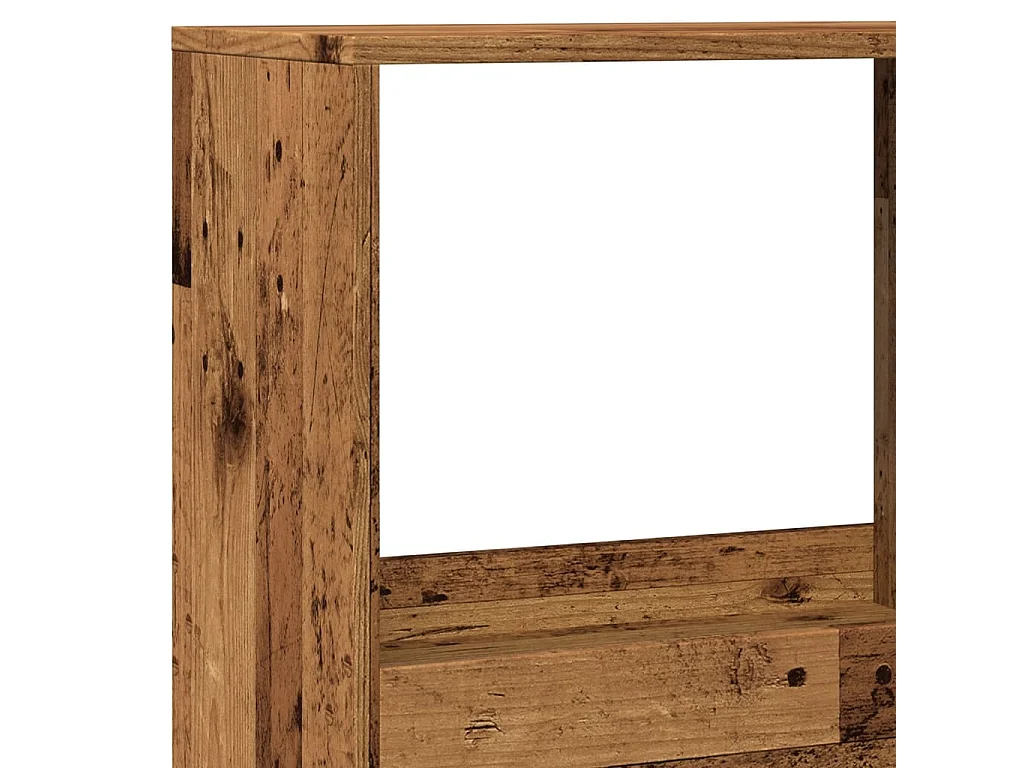 Cloison de séparation chêne marron bois d'ingénierie