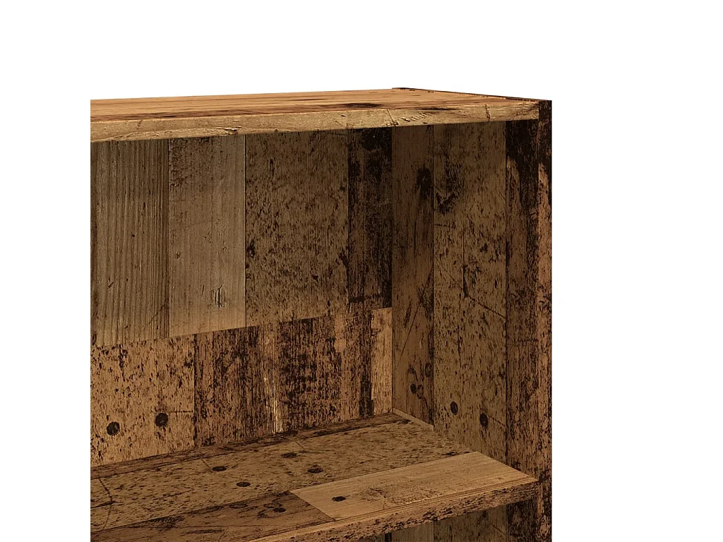 Libreria 3 Ripiani Rovere Fumo 70x24x97 cm in Truciolato