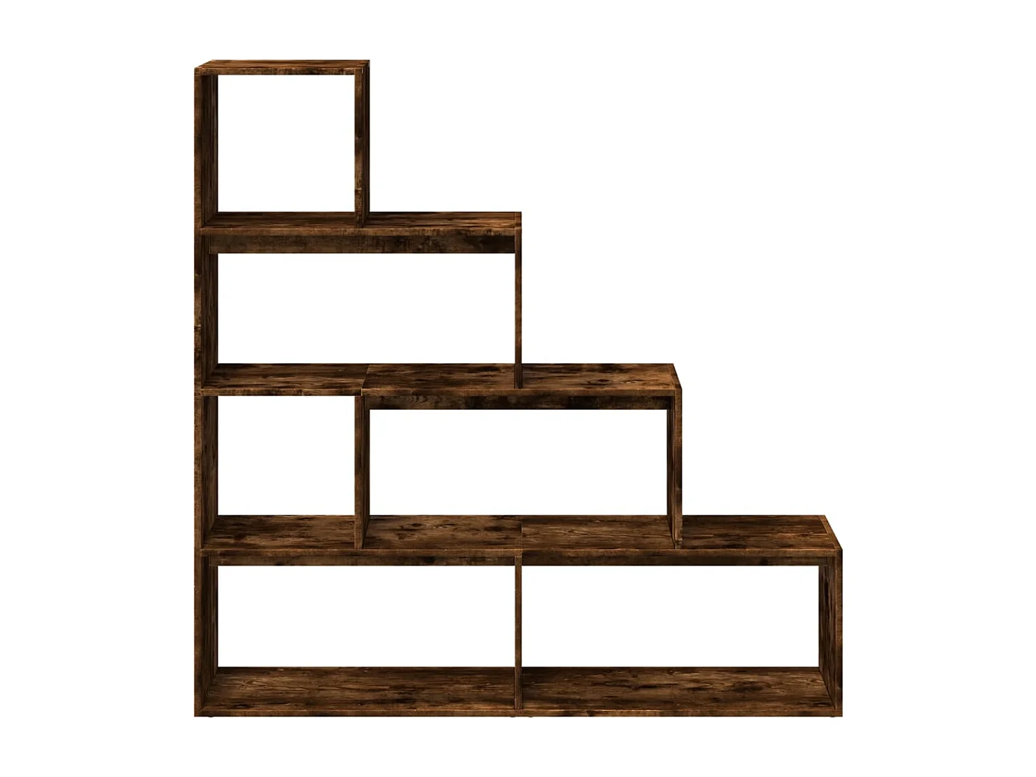 Estante divisória 4 níveis derivados de madeira carvalho fumado