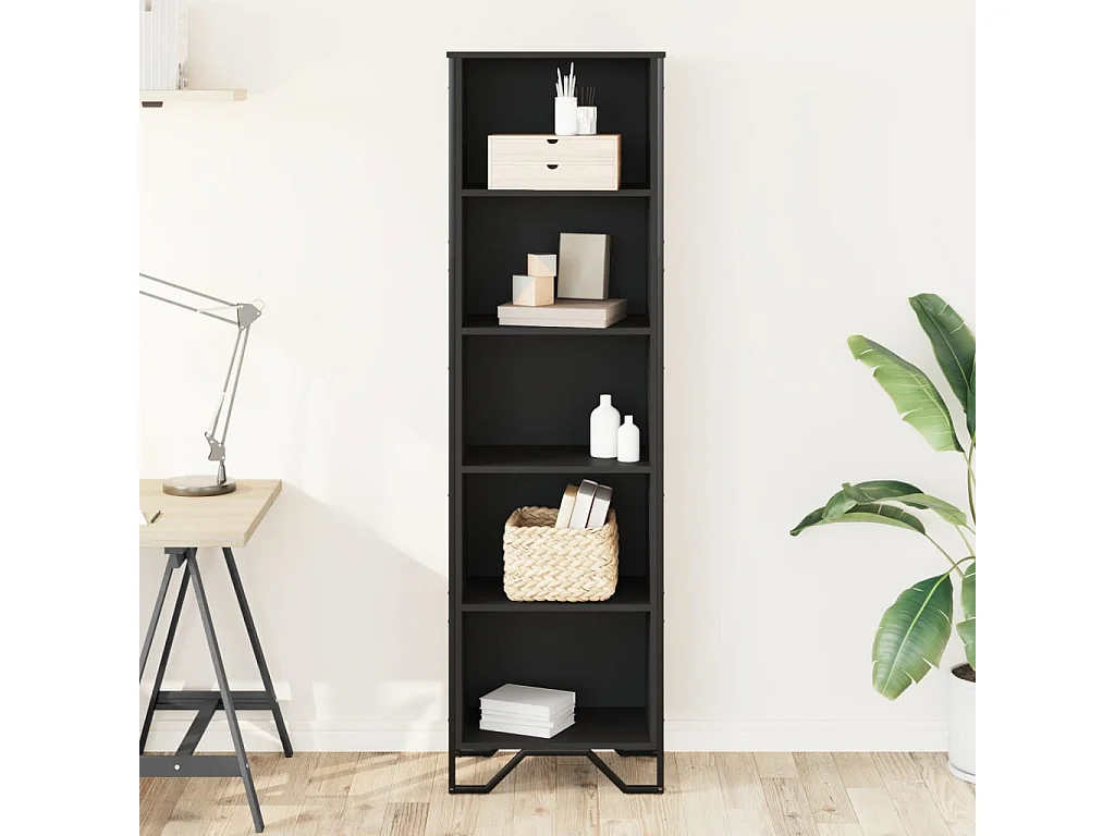 Bücherregal Schwarz 50x31x169 cm Holzwerkstoff
