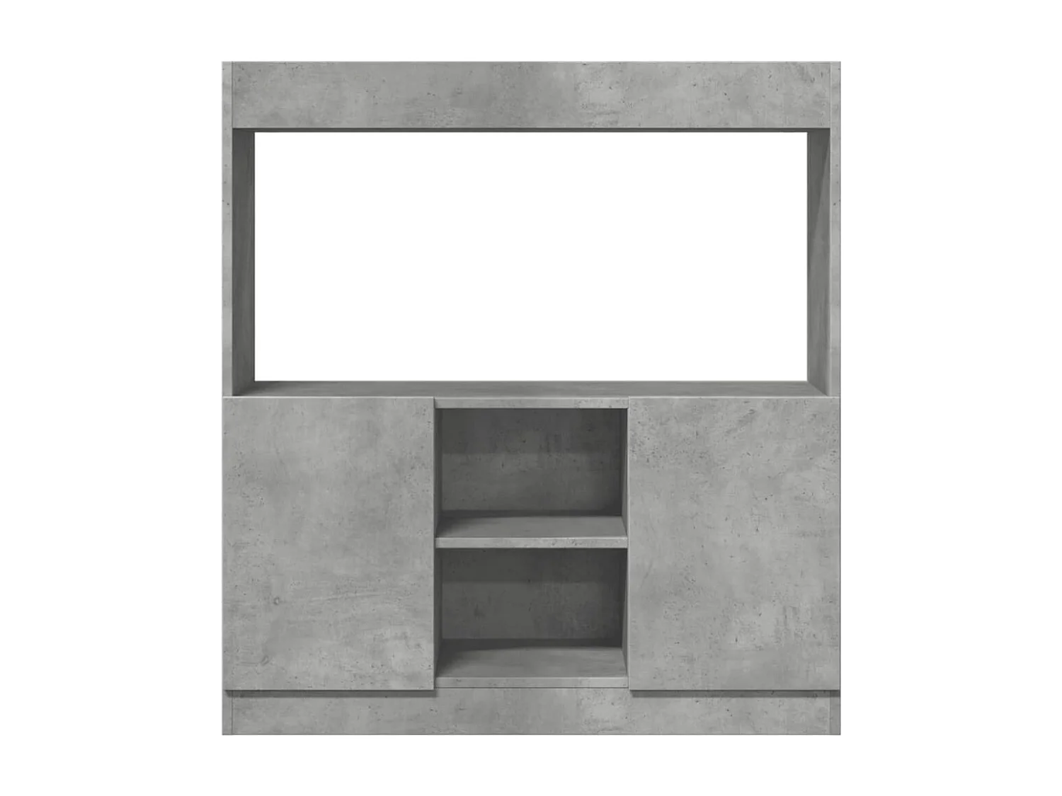 Highboard Betongrau 92x33x100 cm Holzwerkstoff