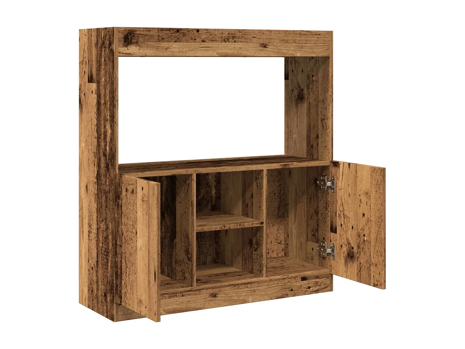 Highboard Betongrau 92x33x100 cm Holzwerkstoff