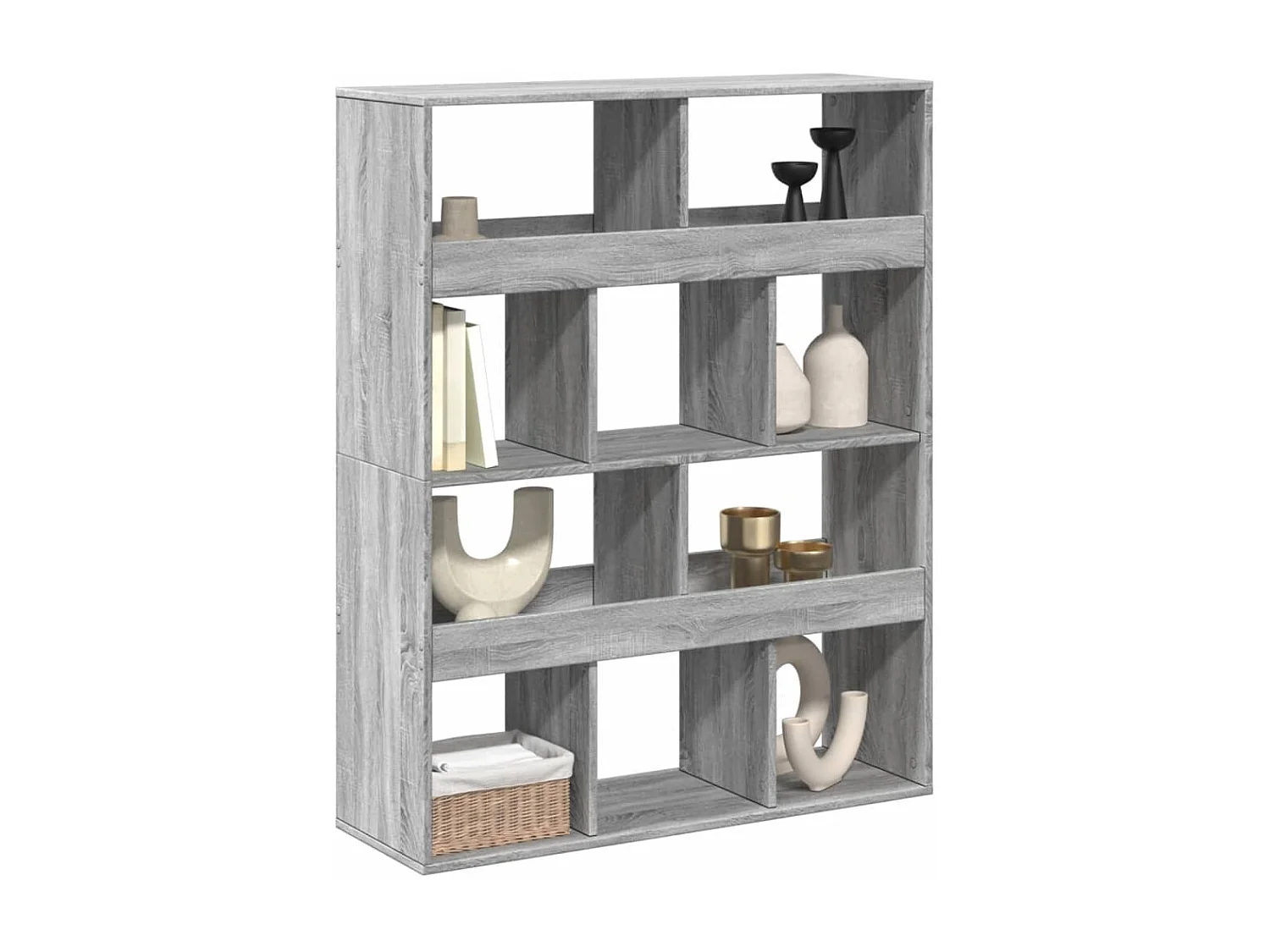 Divisorio Stanza Grigio Sonoma 100x33x125,5 cm in Truciolato