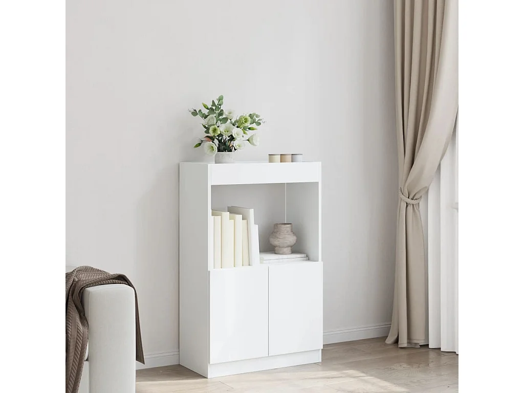 Credenza Bianca 63x33x100 cm in Truciolato