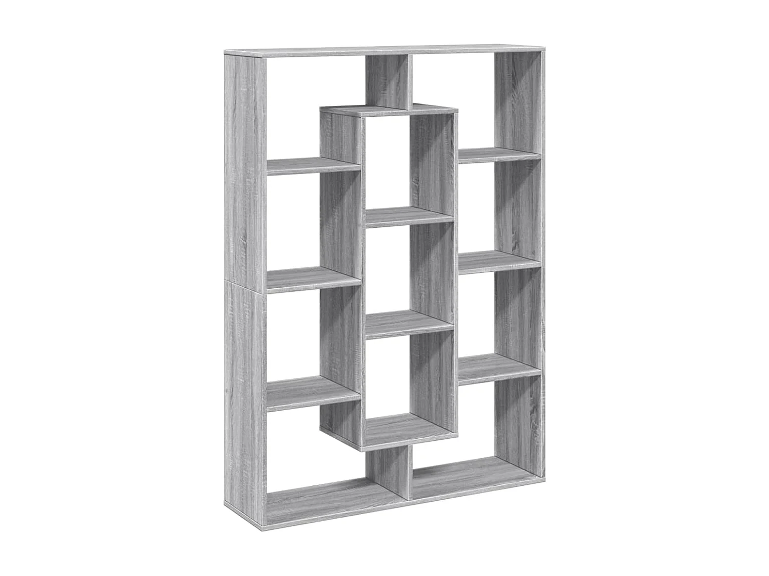 Estantería madera de ingeniería gris Sonoma 102x29x143 cm