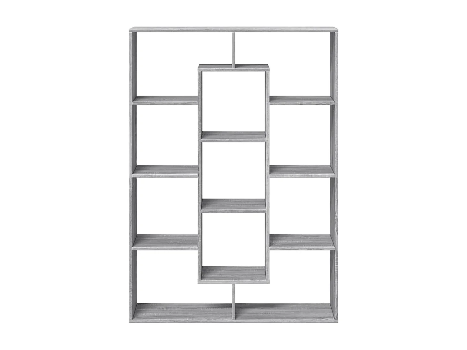 Estantería madera de ingeniería gris Sonoma 102x29x143 cm