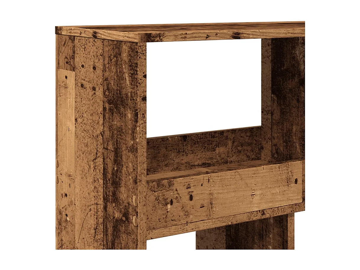 Bibliothèque chêne fumé 100x33x187,5 cm bois d'ingénierie