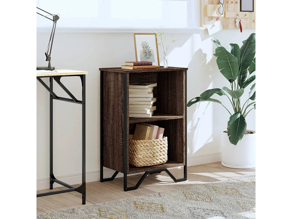 Bücherregal Braun Eichen-Optik 50x31x74,5 cm Holzwerkstoff