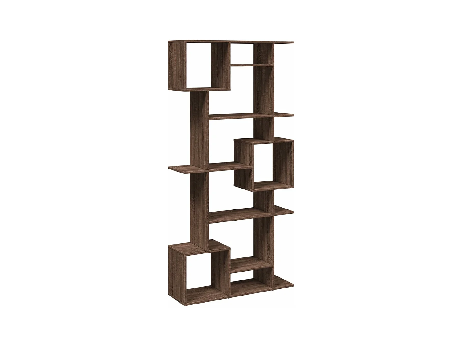 Bibliothèque chêne fumé 92x29x188 cm bois d'ingénierie